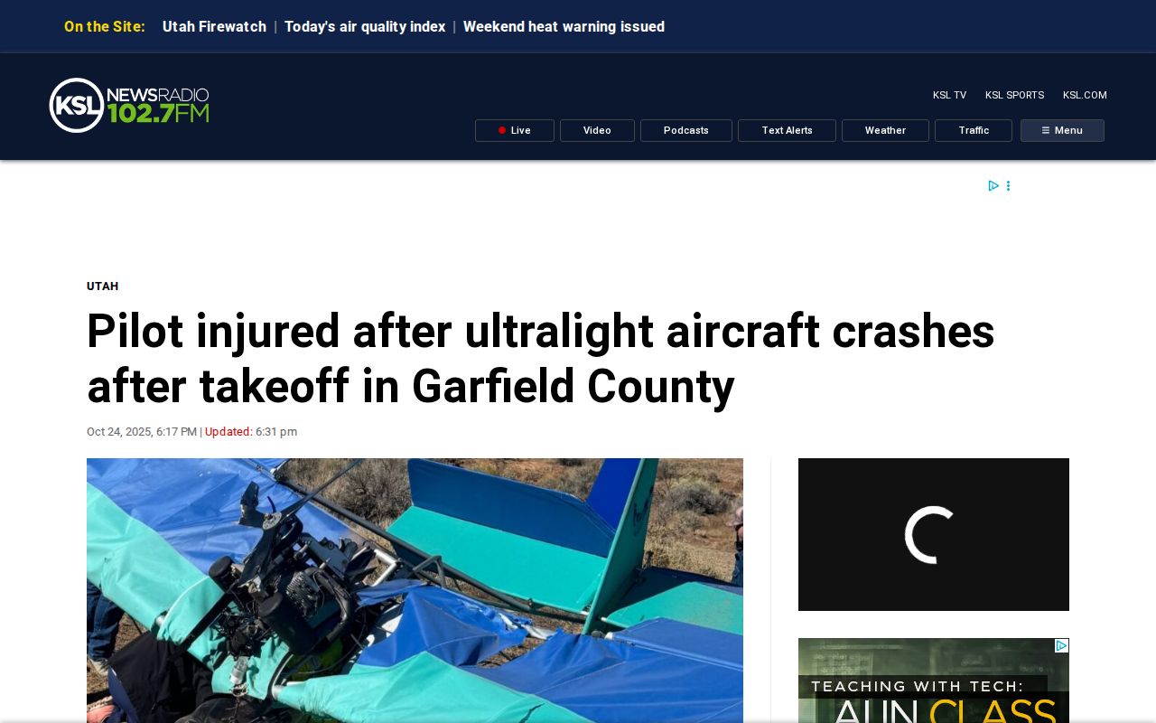 Escalante incident record Garfield County airport response