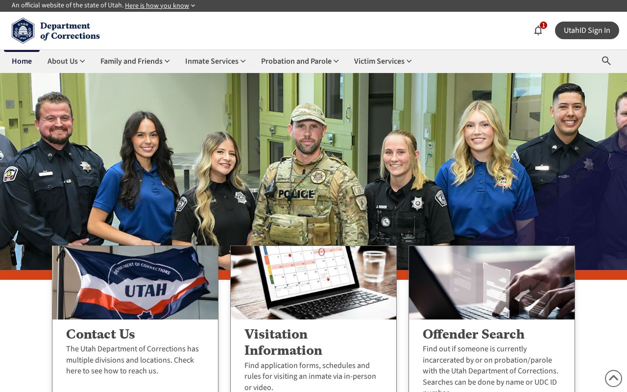 Garfield County criminal custody records Utah corrections search
