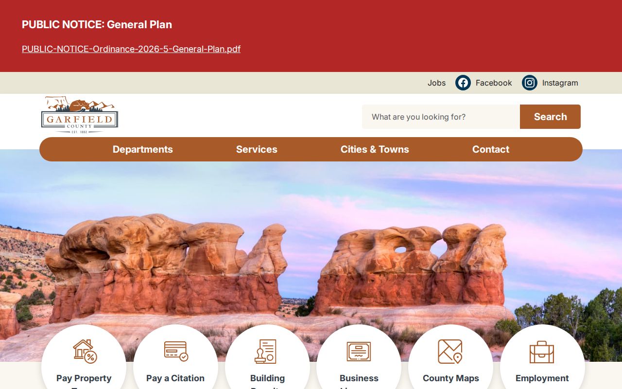 Garfield County criminal history government records directory
